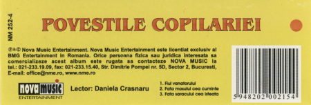 Daniela Crăsnaru - Povestile Copilariei , (Casetă Audio) [1]