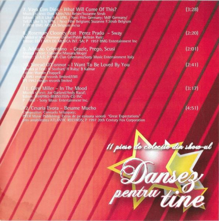 Dansez Pentru Tine, (CD) [1]