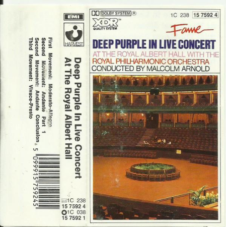 Rock/Folk - Deep Purple - Deep Purple In Live Concert At The Royal Albert Hall (Caseta Audio)