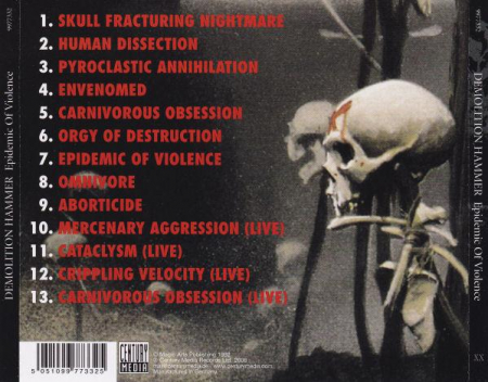 Demolition Hammer - Epidemic Of Violence, (CD) [1]