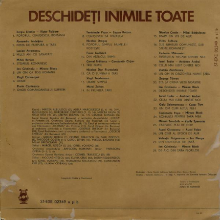 Deschideți Inimile Toate, (Disc Vinil) [1]