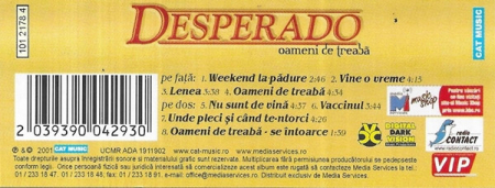 Desperado - Oameni De Treabă , (Casetă Audio) [1]