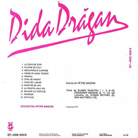 Dida Drăgan - Dida Drăgan, (Disc Vinil) [1]