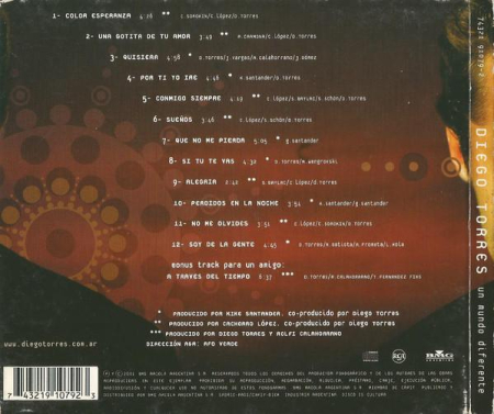 Diego Torres - Un Mundo Diferente (CD) [1]