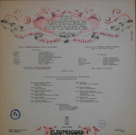 Din Legendele Popoarelor ‎– Vrăjitorul Apelor / Șahim Și Mingo, (Disc Vinil) [1]