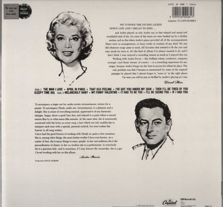 Dinah Shore - Dinah Sings, Previn Plays, (Disc Vinil) [1]