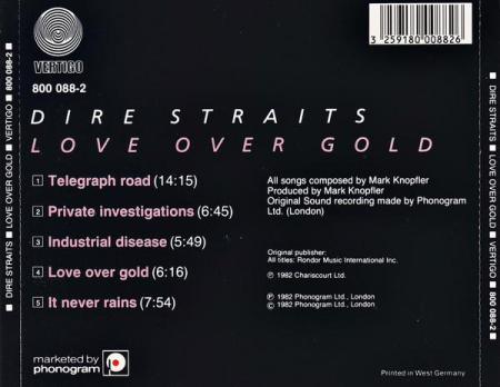 Dire Straits - Love Over Gold [1]