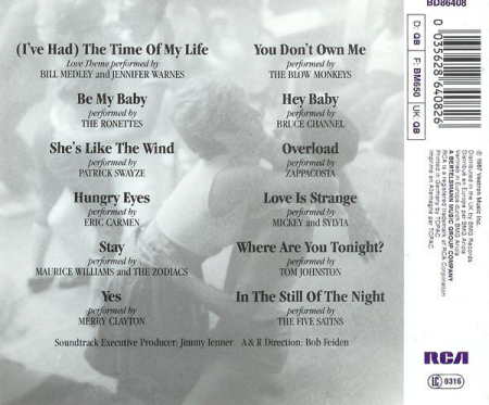 Dirty Dancing (Selections From The Original Soundtrack From The Vestron Motion Picture) , (CD) [1]