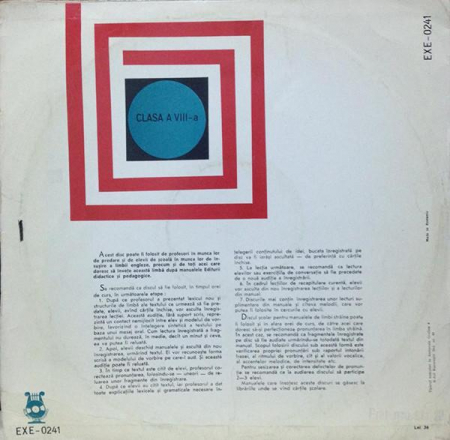Disc Pentru Manualul De Limba Engleză Clasa A VIII-a, (Disc Vinil) [1]