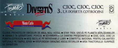 Divertis - 3. Cioc, Cioc, Cioc La Poarta Cotroceni, (Casetă Audio) [1]