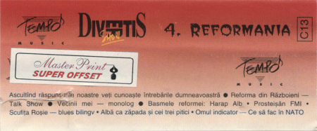 Divertis - 4. Reformania , (Casetă Audio) [1]