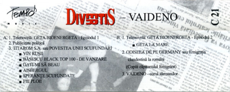 Divertis - Vaideno! , (Casetă Audio) [1]