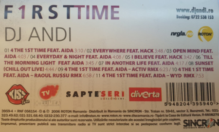 DJ Andi (2) – F1rst Time (CASETA AUDIO) [1]