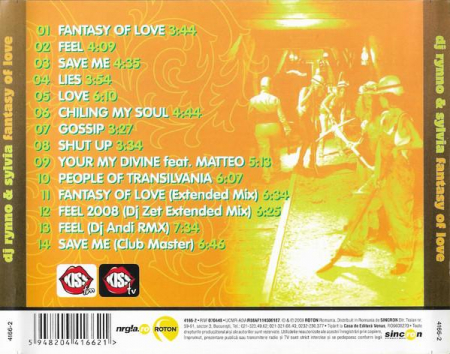 DJ Rynno - Fantasy Of Love, (CD) [1]