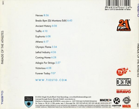 DJ Tiësto - Parade Of The Athletes, (CD) [1]