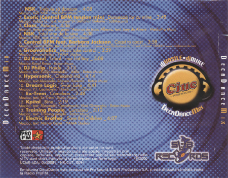 DJ Vasile ● DJ Mike (11) – DecaDance Mix (CD) [1]