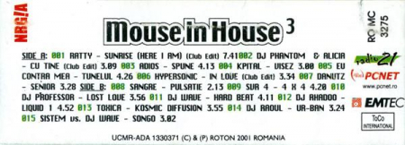 DJ Wave - Mouse In House (Aria Techno: Romania) 3 , (Casetă Audio) [1]