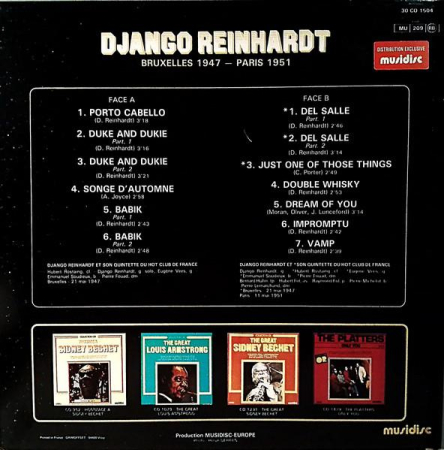 Django Reinhardt - Bruxelles 1947 - Paris 1951 (Disc Vinil) [1]