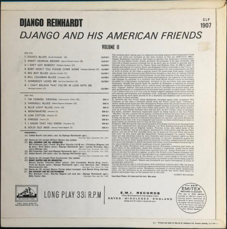Django Reinhardt - Django And His American Friends, Vol. 2 (Disc Vinil) [1]