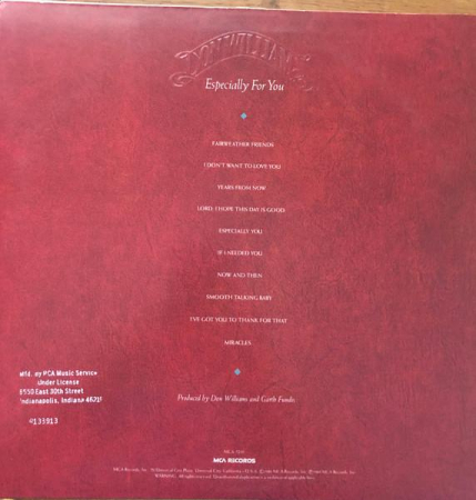 Don Williams - Especially For You (Disc Vinil) [1]