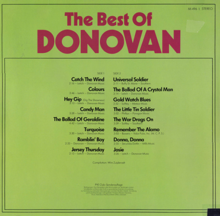 Donovan - The Best Of Donovan (Disc Vinil) [1]