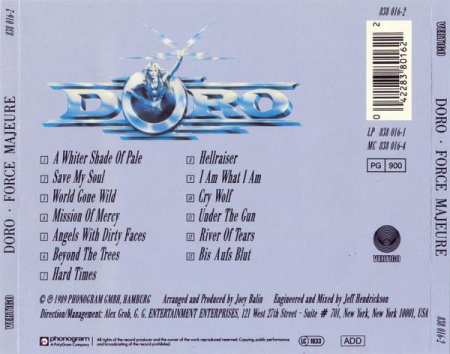 Doro - Force Majeure (CD) [1]