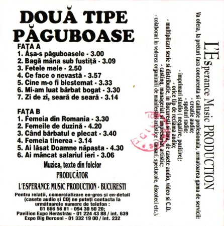 Doua Tipe Paguboase Vol. 2 (Caseta Audio) [1]