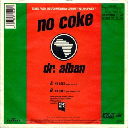 Dr. Alban - No Coke (Disc Vinil) [1]