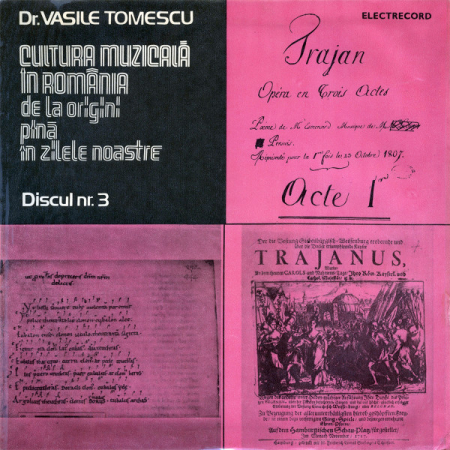 Discuri vinil - Dr. Vasile Tomescu* – Cultura Muzicală În România De La Origini Pînă În Zilele Noastre (Discul Nr. 3) (VINIL)