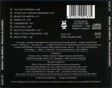 Dragoș Alexandru - Behind The Mirror, (CD) [1]