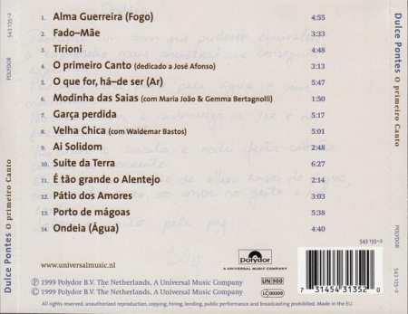 Dulce Pontes - O Primeiro Canto (CD) [1]