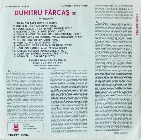 Dumitru Fărcaș – Un Virtuose Du Taragote Vol. II(VINIL) [1]