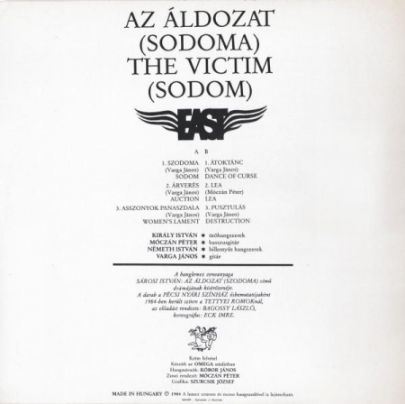 EAST - Az Áldozat (Szodoma) Balettzene = The Victim (Sodom), (Disc Vinil) [1]