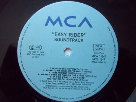 Easy Rider - Songs As Performed In The Motion Picture, (Disc Vinil) [1]