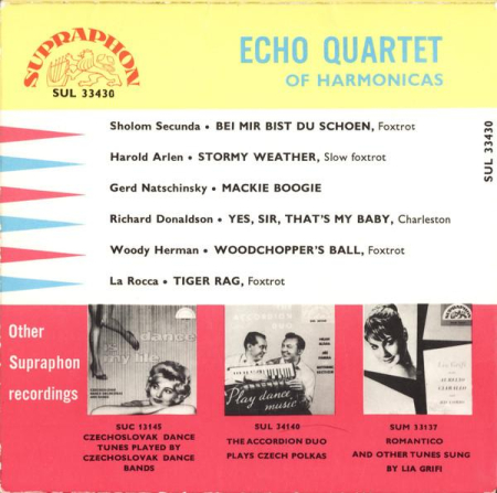 Echo Kvartet - Tiger Rag And Other Tunes (Disc Vinil) [1]