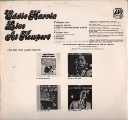 Eddie Harris - Live At Newport, (Disc Vinil) [1]