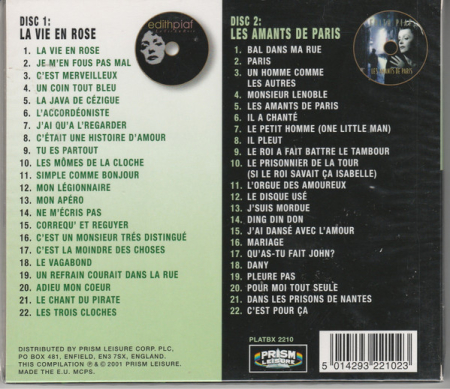 Edith Piaf - 44 Original Recordings (CD) [1]