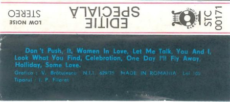 Ediție Specială - „Non-Stop Dancing” (Caseta Audio) [1]