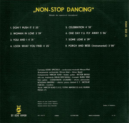 Ediție Specială - Non-Stop Dancing (Melodii Din Repertoriul Internațional), (Disc Vinil) [1]
