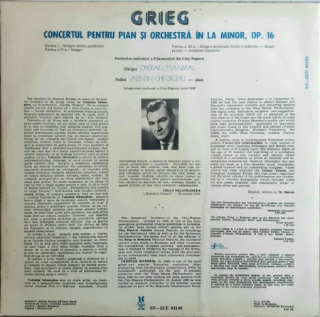 Edvard Grieg - Concerto For Piano And Orchestra In A Minor, Op. 16 = Concertul Pentru Pian Și Orchestră În La Minor, Op. 16 [1]