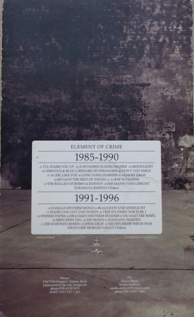 Element Of Crime – 1985 - 1990 /1991 - 1996 (CD) [1]