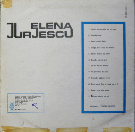 Elena Jurjescu – Elena Jurjescu (DISC VINL) [1]