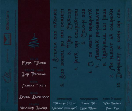 Elena Mîndru Quintet - Romanian Christmas Stories (A Jazz Album) , (CD) [1]