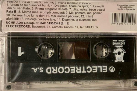 Elisabeta Turcu - La Mulți Ani Cu Sănătate! (Caseta Audio) [1]