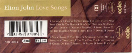 Elton John - Love Songs (Caseta Audio) [1]