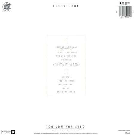 Elton John - Too Low For Zero [1]