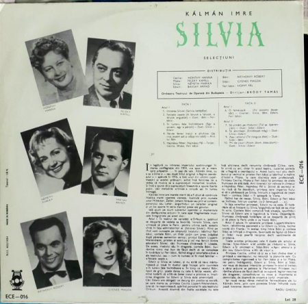 Emmerich Kálmán - Silvia (Selecțiuni), (Disc Vinil) [1]