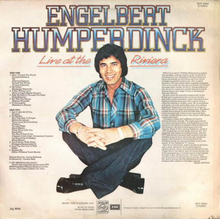 Engelbert Humperdinck - Live At The Riviera, (Disc Vinil) [1]