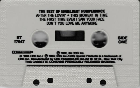 Engelbert Humperdinck - The Best Of Engelbert Humperdinck (Caseta Audio) [1]