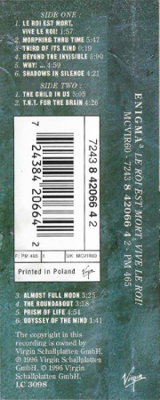 Enigma - Le Roi Est Mort, Vive Le Roi! (Caseta Audio) [1]